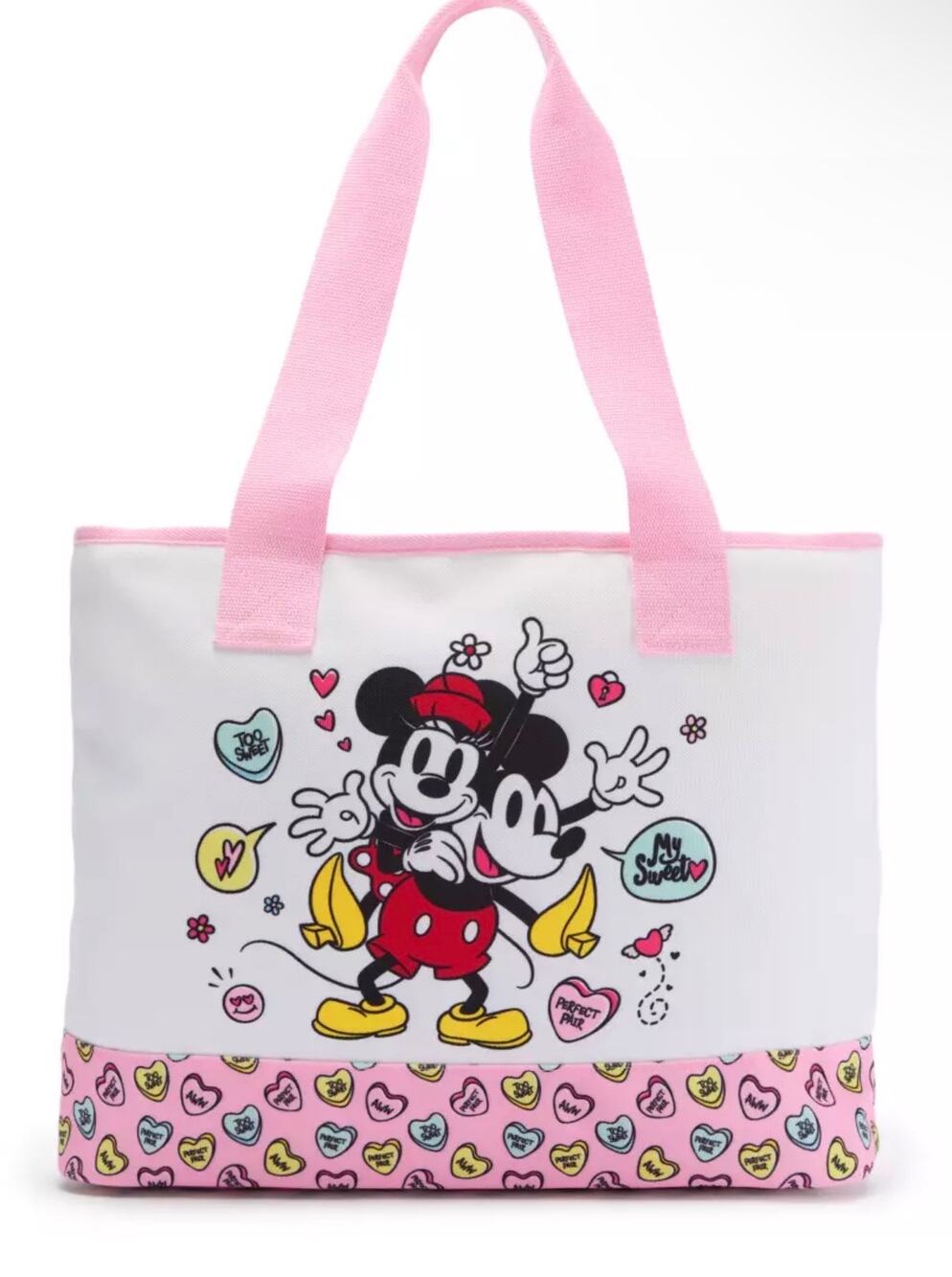 Mickey and Minnie Mouse Canvas Tote Bag